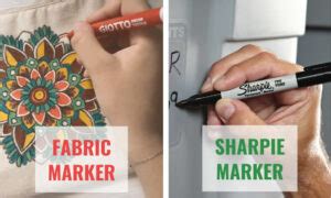 fabric markers vs sharpie